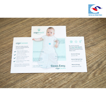 custom printing booklet folder for baby products promotion